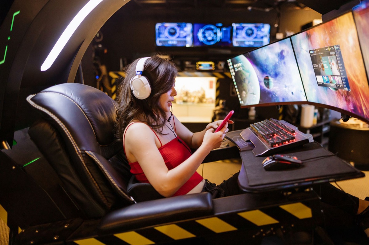 Smartphone für mobiles E-Sport-Gaming.