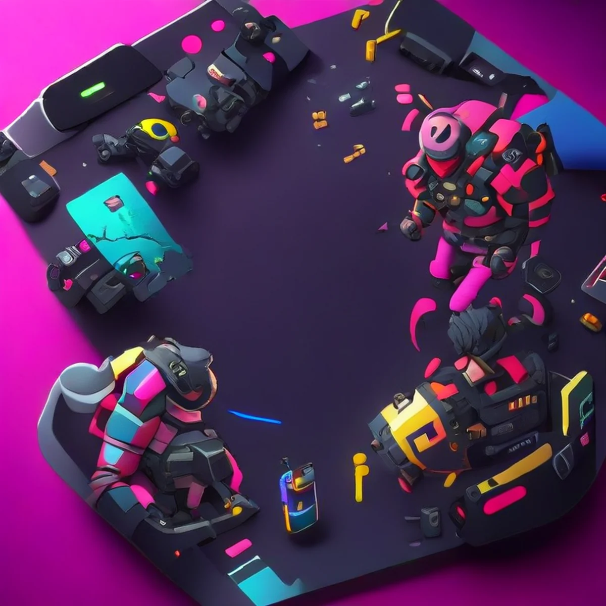 Jugador profesional de eSports jugando en un smartphone