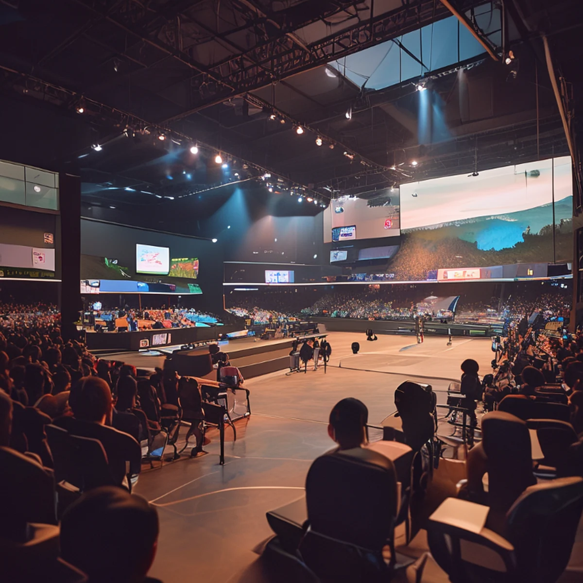 eスポーツ大会の会場風景