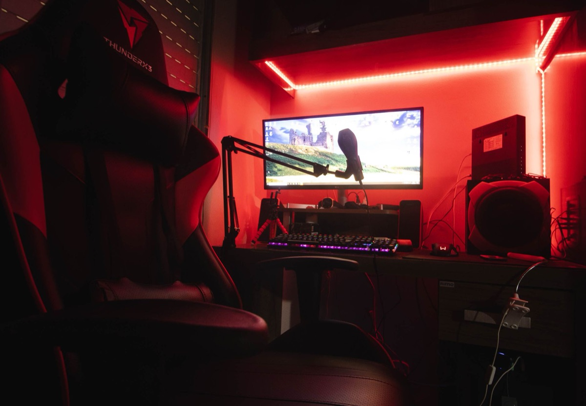Professionele gaming headset en microfoon.