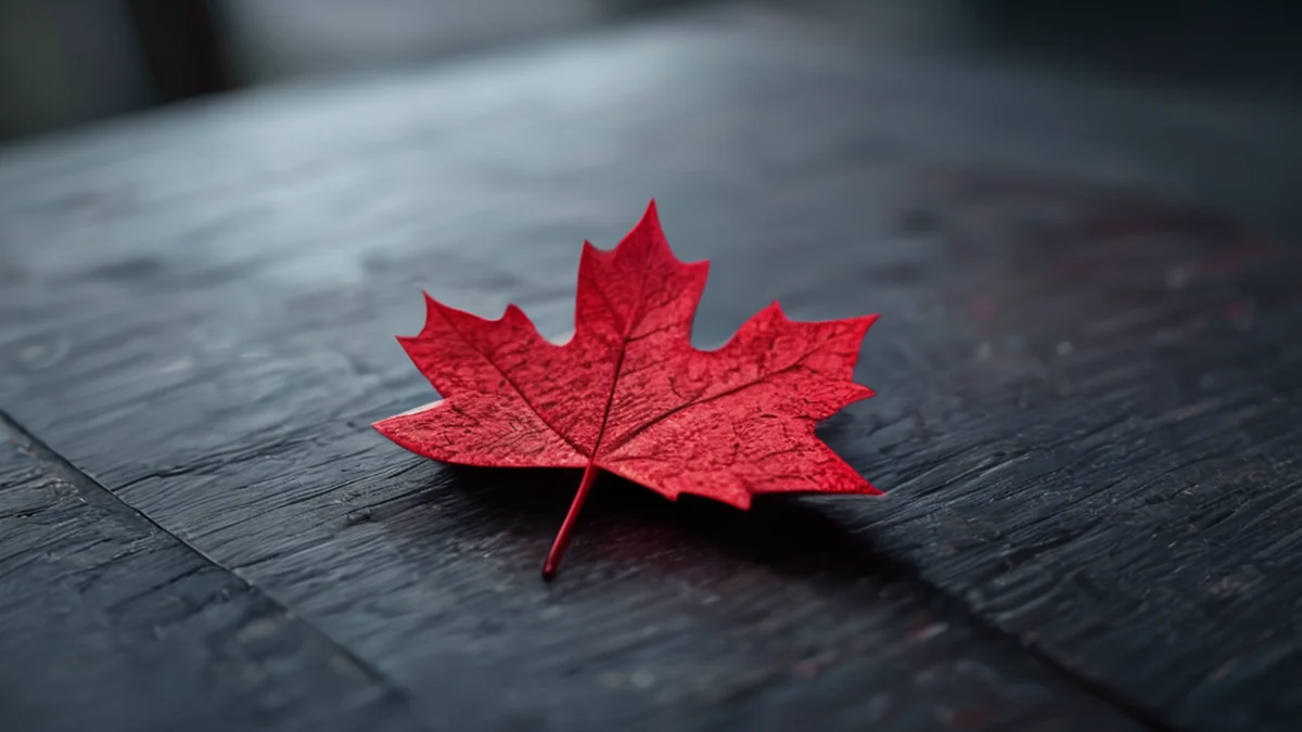 Un bâton en forme de feuille de maple, texture naturelle, couleur brune.