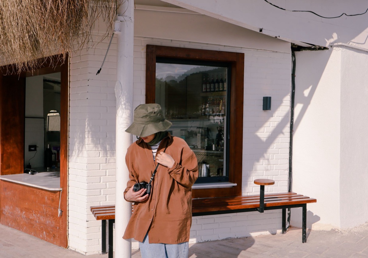 Filipino content creator in outdoor setting