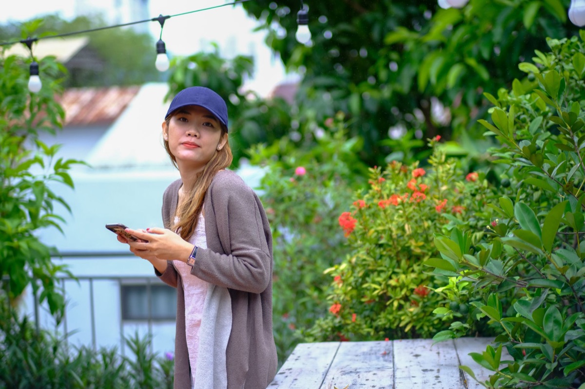 filipino you tuber in outdoor setting